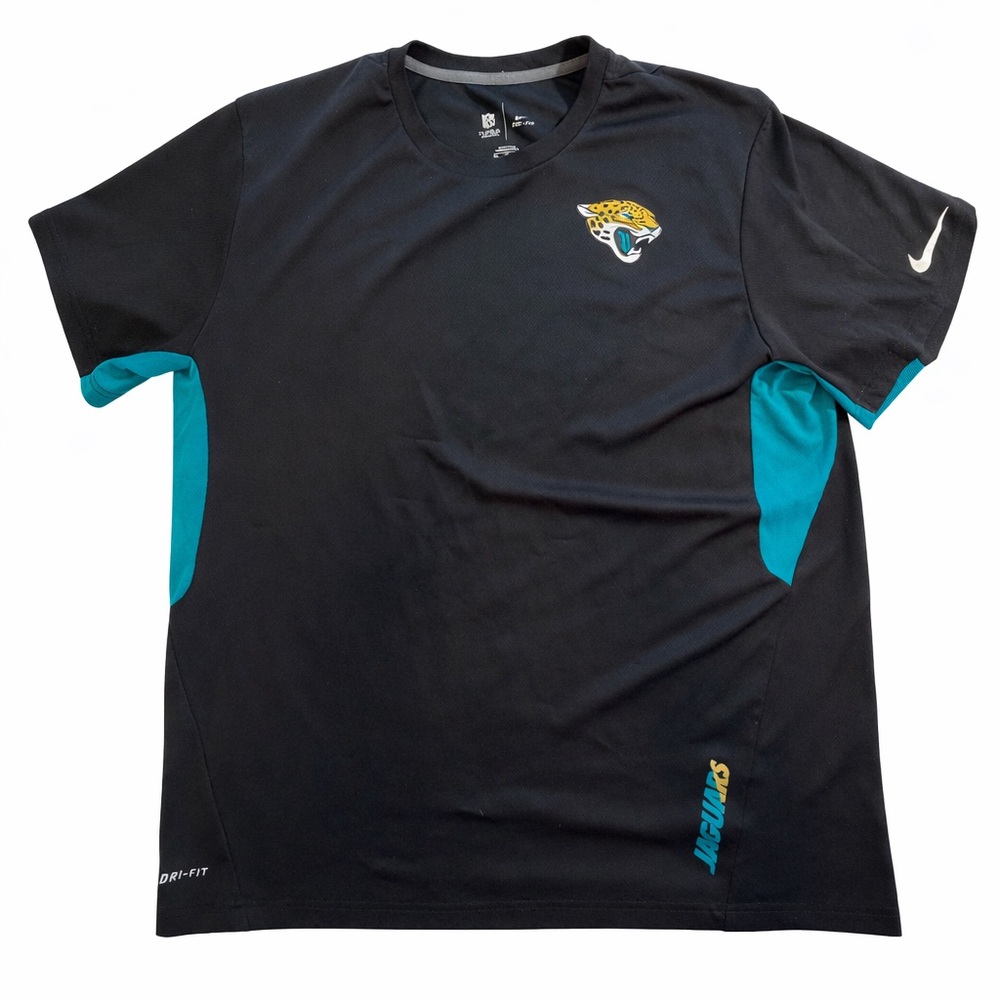 Nike Dri-Fit Tee Shirt Jacksonville Jaguars black teal size XXL